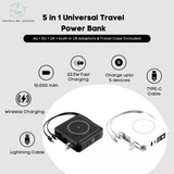 5 in 1 Travel Charger + Free Travel Case